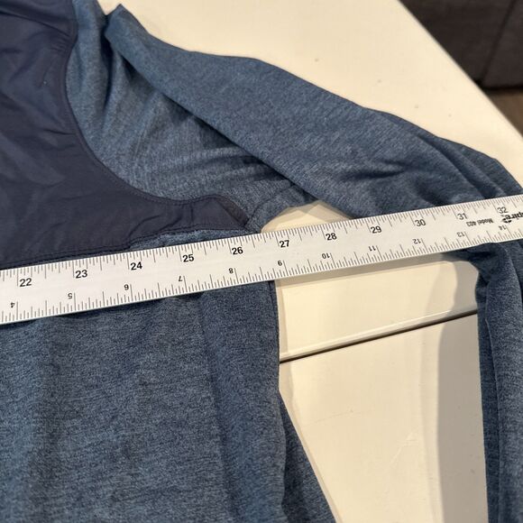 Men's Soft Stretch Hooded Full Zip Top - All In Motion XXL Dark Blue - Picture 8 of 8